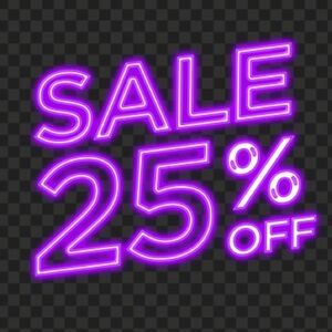 25% Off Sale Today only with discounted shipping.